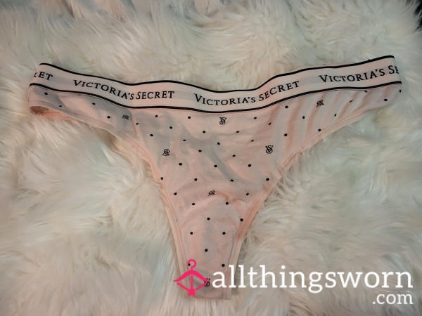 XL Victoria Secret Pink Band Thong