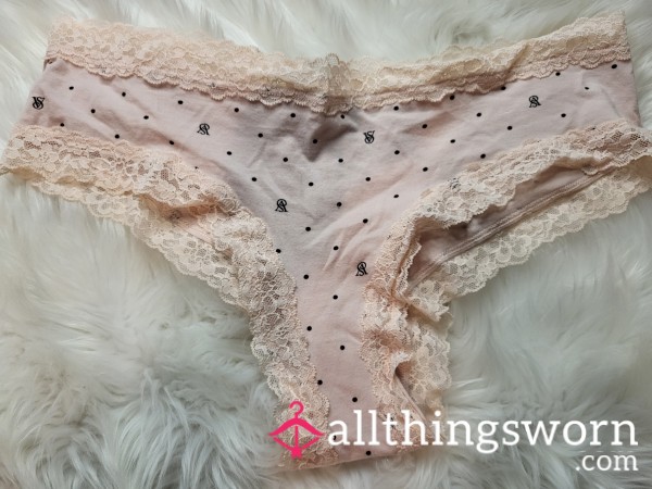 XL Victoria Secret Pink Logo Cheeky Panties