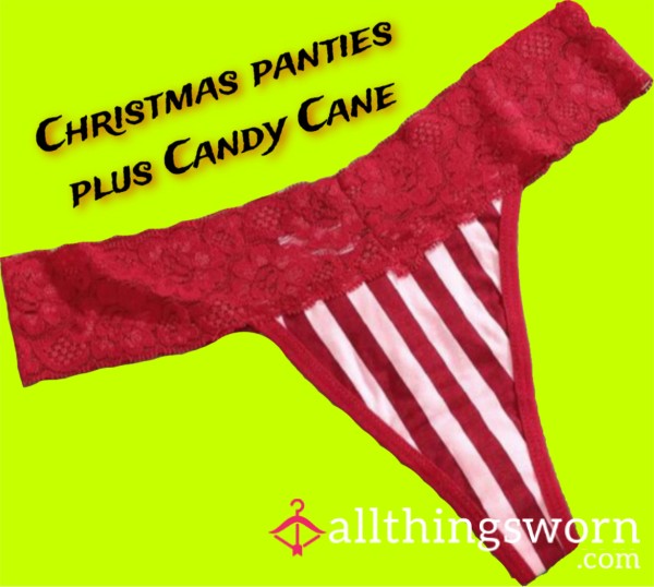 Xmas Thong Plus Candy Cane! 🍭