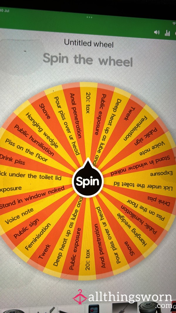 XTreme Humiliation Wheel Spins