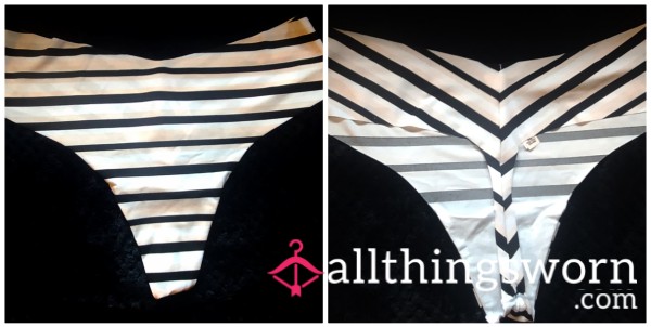 XXL VS Striped Seamless Thong