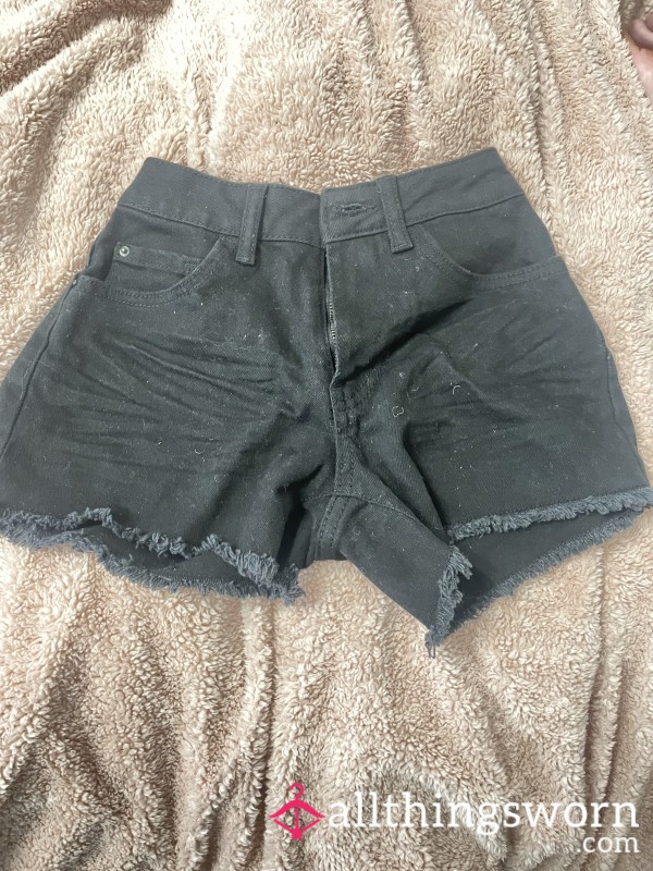 Xxs Black Denim Shorts