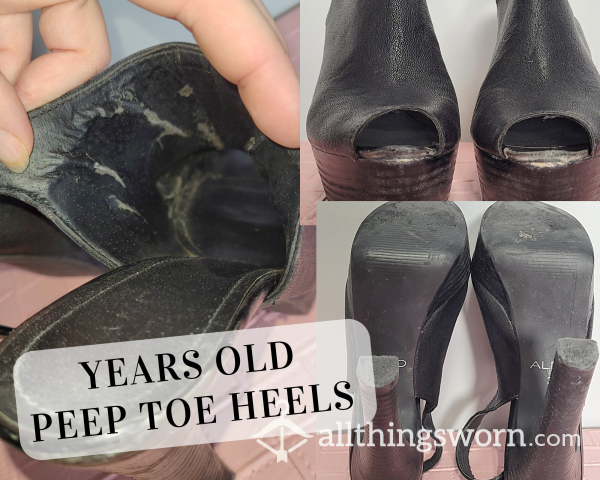 👠 Years Old P**p Toe - So Old The Leather Inside Is Disintegrating 🙈