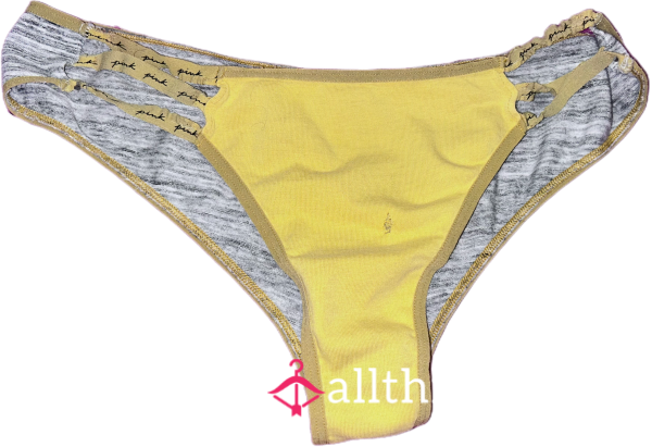 Yellow And Gray VS Pink Panties