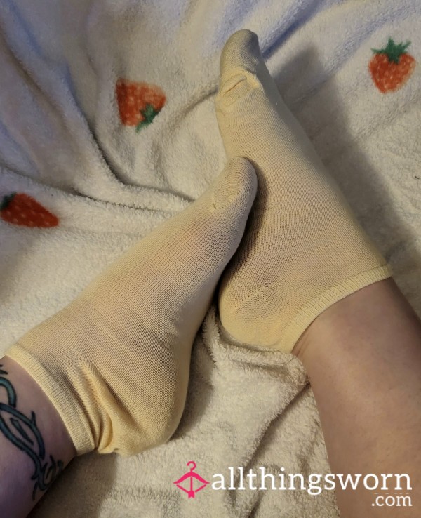 Yellow Ankle Socks – Free US Shipping