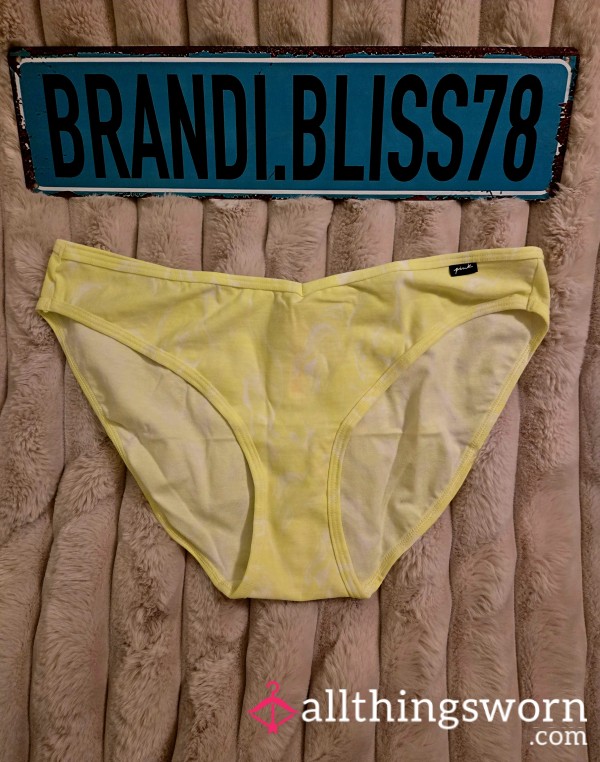 💛Yellow Fullback Cotton Panties -PINK-💛