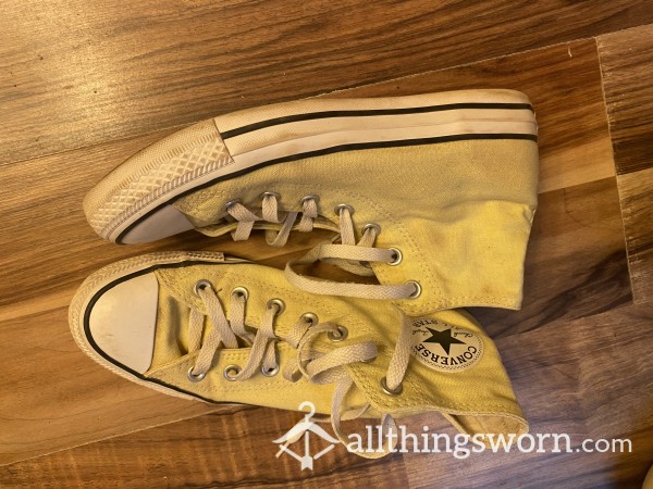 Yellow High Top Converse