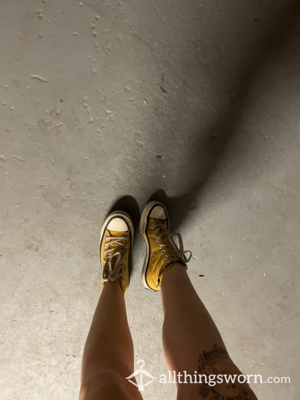 Yellow High Top Converse