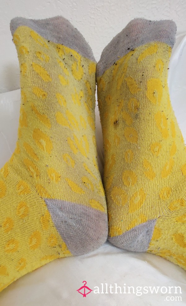 Yellow Knee-High Socks