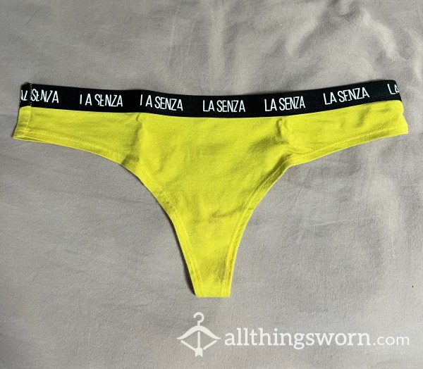 Yellow La Senza Thong For Custom Wear