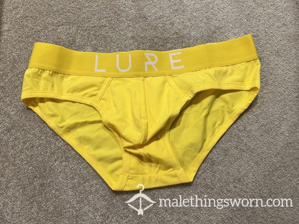 Yellow Lure Briefs Medium