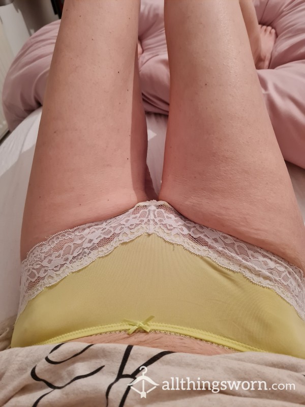 Yellow Silk/lace Panties(sold)