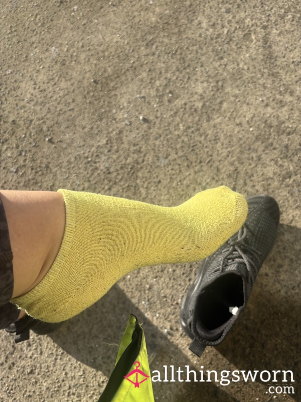 Yellow Trainer Socks