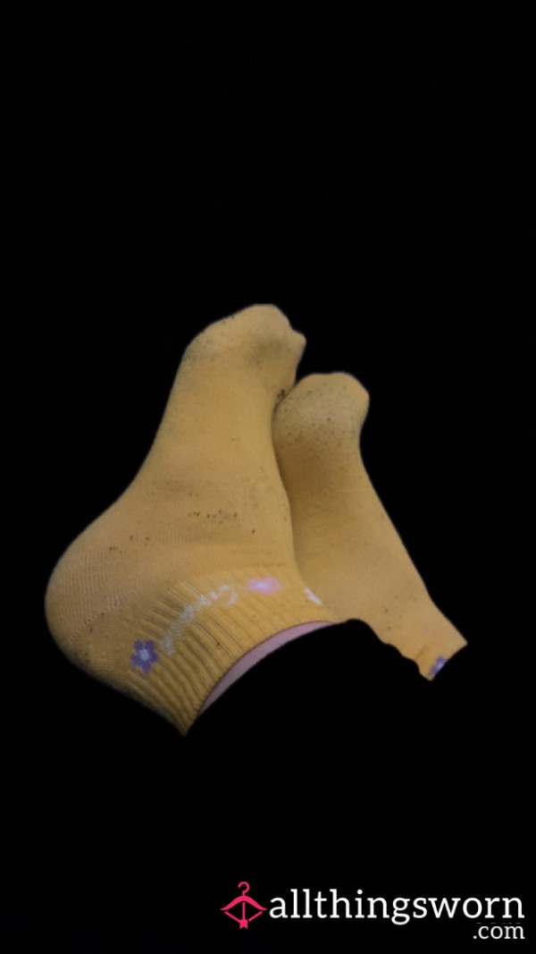 Yellow Trainer Socks