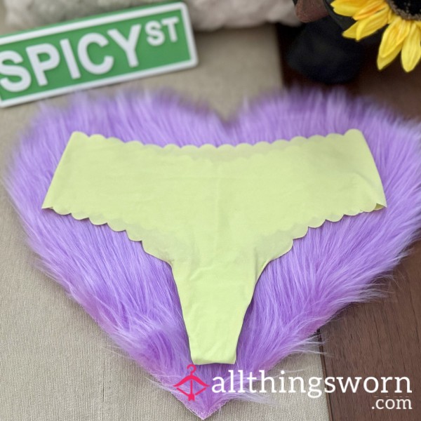 Yellow Victoria’s Secret No-Show Thong Panty