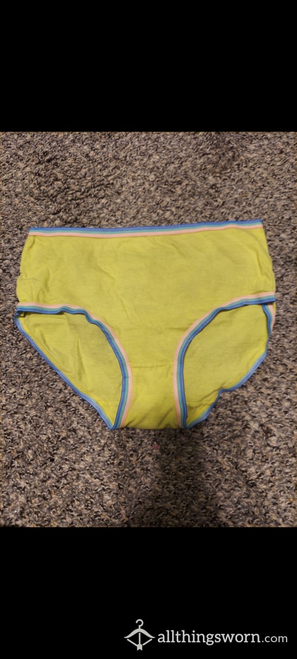 Size 16 Yellow Wonder Nation Brand 100% Cotton Panty