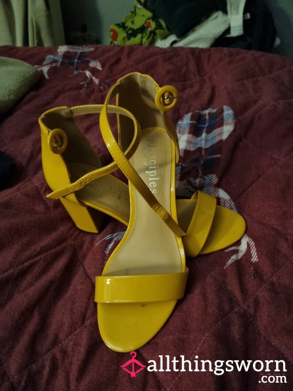 Yellow Worn Heels