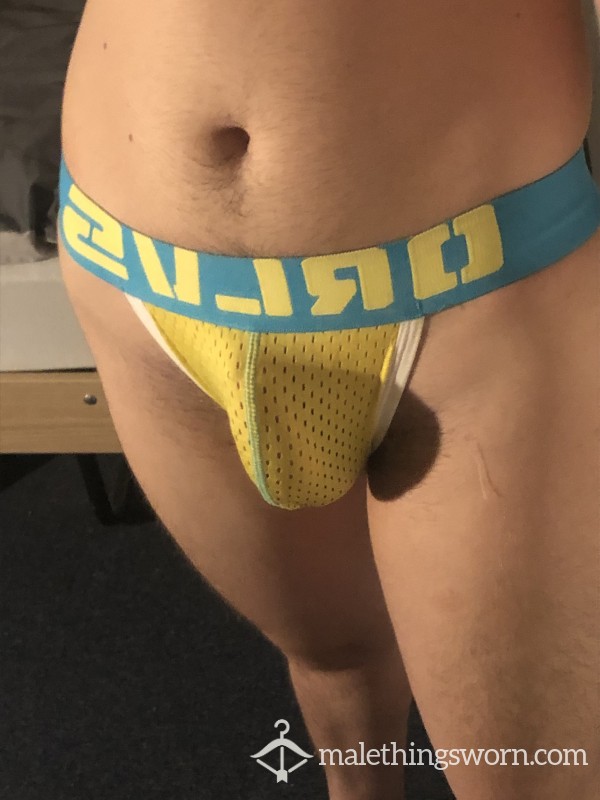 Yellow/Blue Men's ORLVS Jockstrap