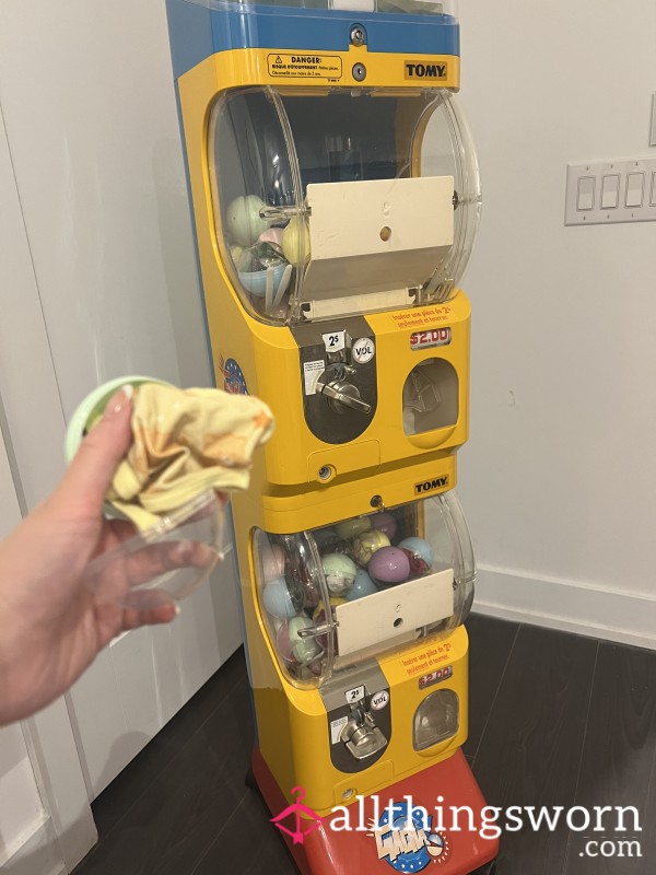 YES I BOUGHT A GACHA MACHINE! Panty And Socks Game Experience