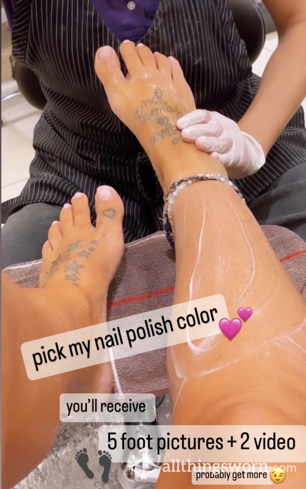 You Pick My Color🤩Pedicure Session