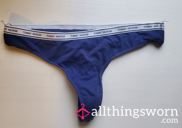 Cotton Blue Tommy Hilfiger Thong