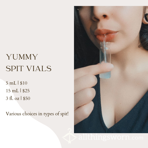 Yummy Sp*t Vials • Vial Collection •